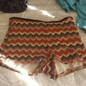 Crocheted shorts