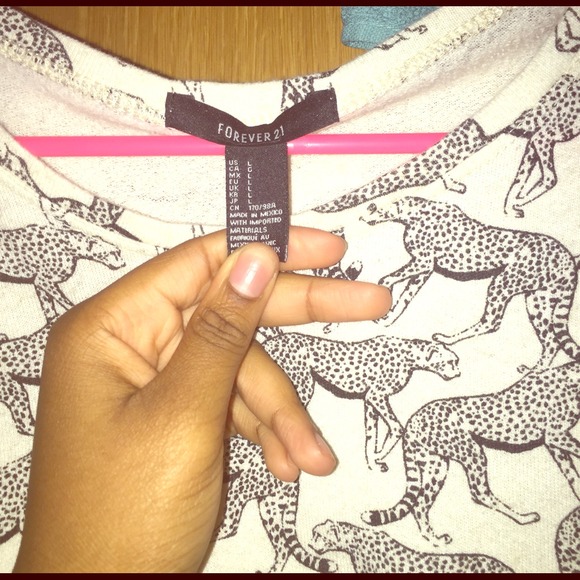 Animal print tee
