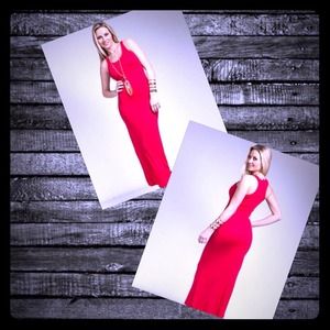 Red tank dress W/ necklace