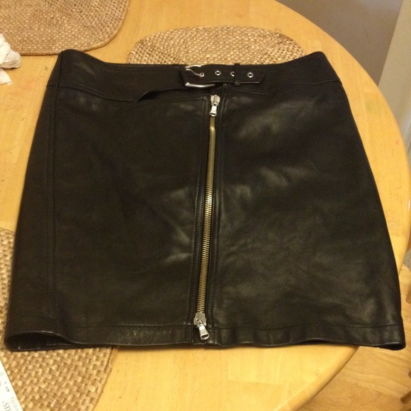 Leather skirt
