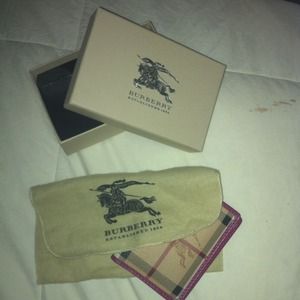 Authentic Burberry wallet in original check