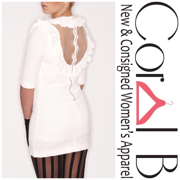 Ivory Couture Party Dress - Picture 2 of 2