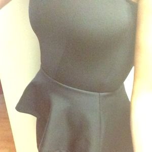 Perfect, simple Black peplum dress