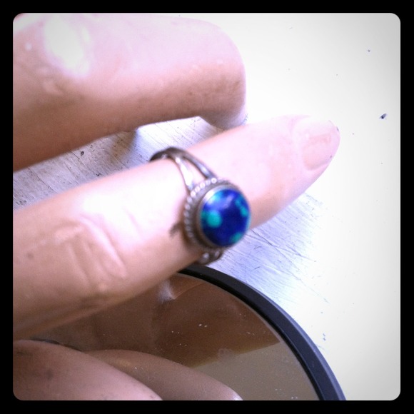 Sterling silver and Lapis ring