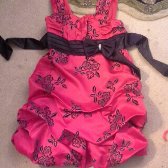 A bright red dress