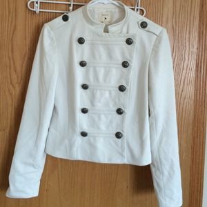 Forever 21 S Ivory Military Jacket