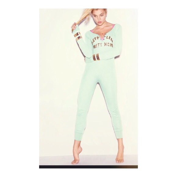 PINK Victoria's Secret Tops - LAST DAY!!! "Sleep Less Party More" Thermal Onesie
