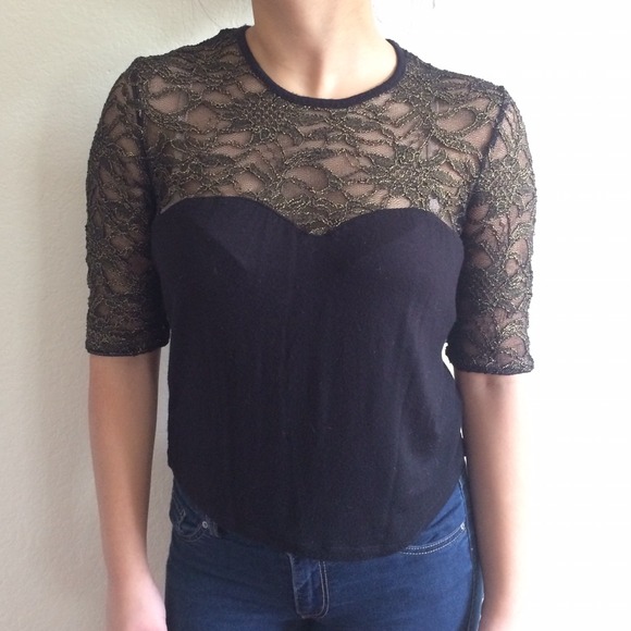 Lace Yoke Top
