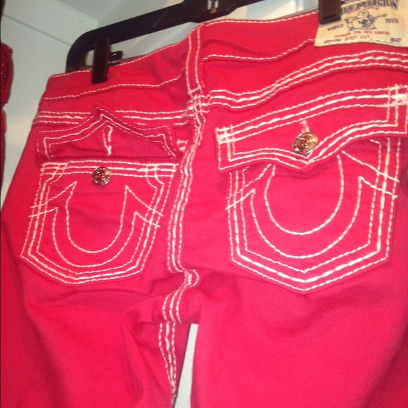 Red Tru religion jeans