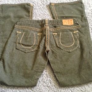 True religion corduroys
