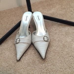 White shoes.