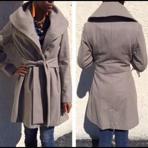 Merona Grey wool blend Coat! NWOT