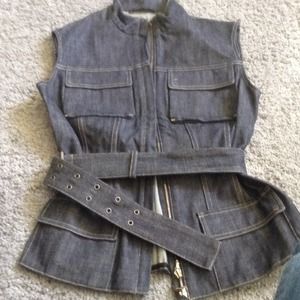 Elie Tahari denim vest