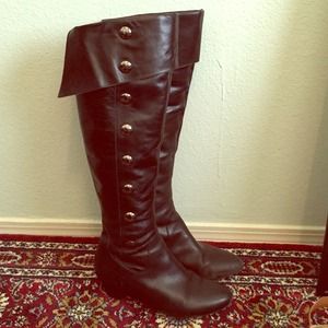 Jessica Simpson black leather boots