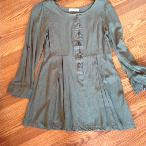 Olive Babydoll Top