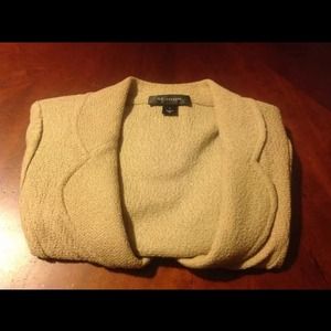 😝St. John Women Caramel Knit Jacket Size 6