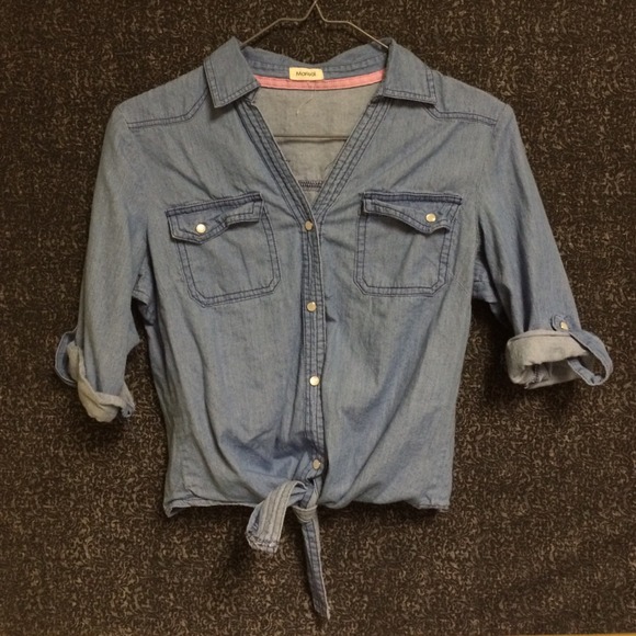 Crop Denim Shirt