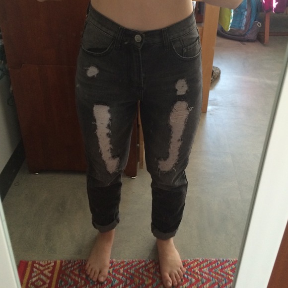 Urban Outfitters high waist ripped jeans