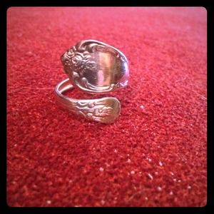 Vintage silver spoon ring 💕
