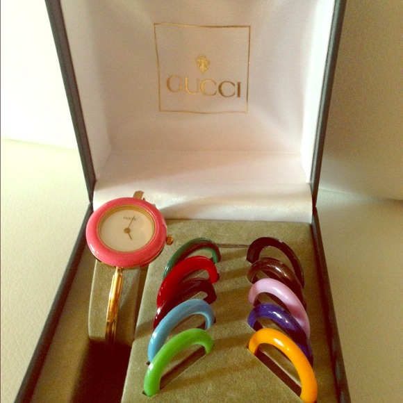 (SOLD) Authentic Gucci watch with Bezels