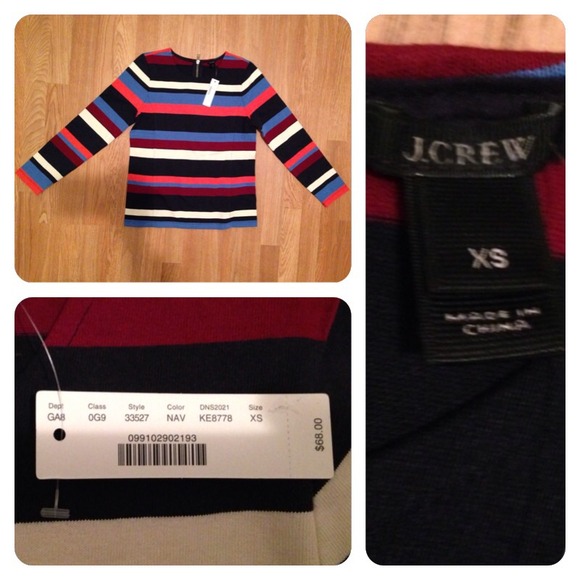 🚫Sold🚫 J.Crew Colorblock top Sz XS. NWT! - Picture 3 of 4