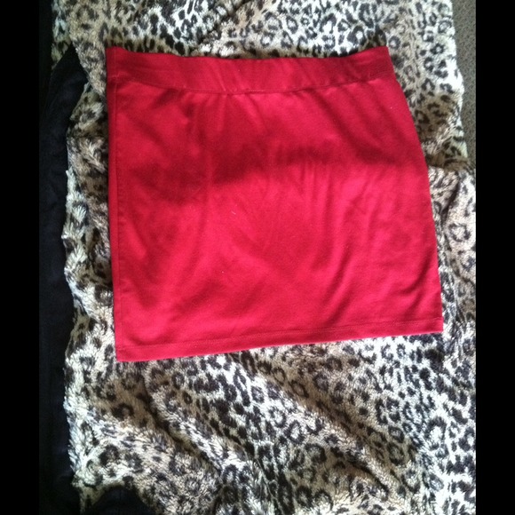 Red skirt