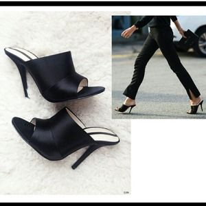 Zara Stiletto Silk Mule