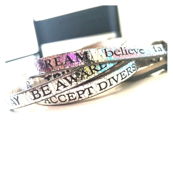 Inspirational wrap bracelet