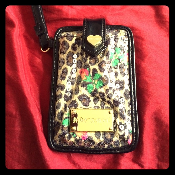 Betsey Johnson phone/card wristlet