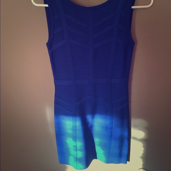 Beautiful royal blue bebe dress!
