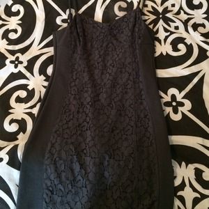 Gray Dress with floral cutouts