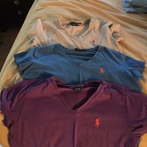 Polo vneck r shirts size XS