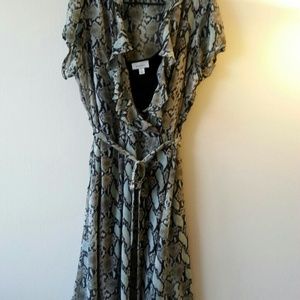 Green and black dress; never worn