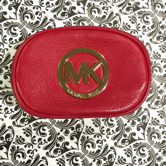 🚫SOLD 🚫Michael Kors makeup case Red
