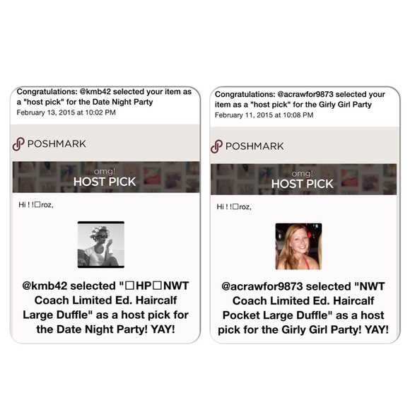 🎉2xHP🎉NWT Coach Limited Ed Haircalf Large Duffle - Picture 4 of 4