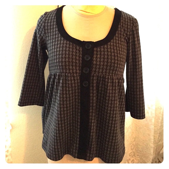 Classic houndstooth sweater