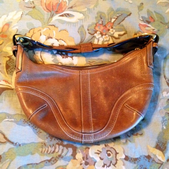 Coach Small Leather Hobo Bag!