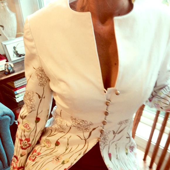 Kay Unger Jackets & Blazers - Kay Unger  Hand Embroidered Jacket