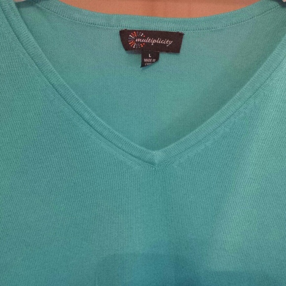 Turquoise Multiplicity Sweater - Picture 2 of 2