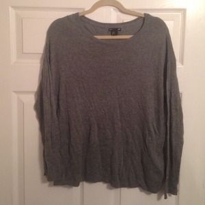 grey oversized sweater.