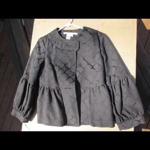 Max Studio Cropped Puffy 3/4 Sleeve Jacket