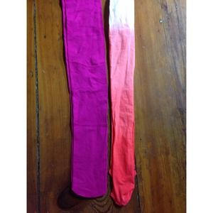2 Pairs of Colored Tights - NWOT