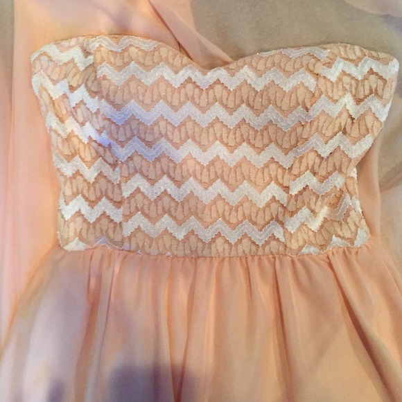 High-Low Pink Dress SALE - Picture 2 of 3