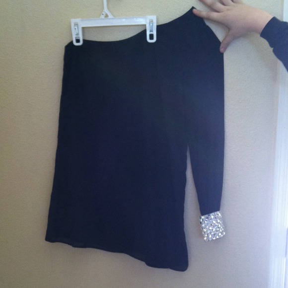One Long Sleeve Black Homecoming Dress
