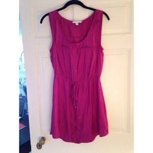 American Eagle Purple Drawstring Waist Dress