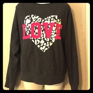 Love leopard sweater top