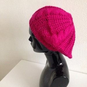 Fushia Flavor Slouchy Beanie
