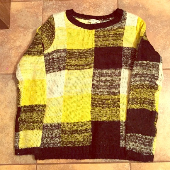 Yellow and Black Sweater