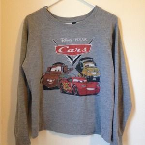 Forever 21 Gray Disney Pixar Cars Pullover