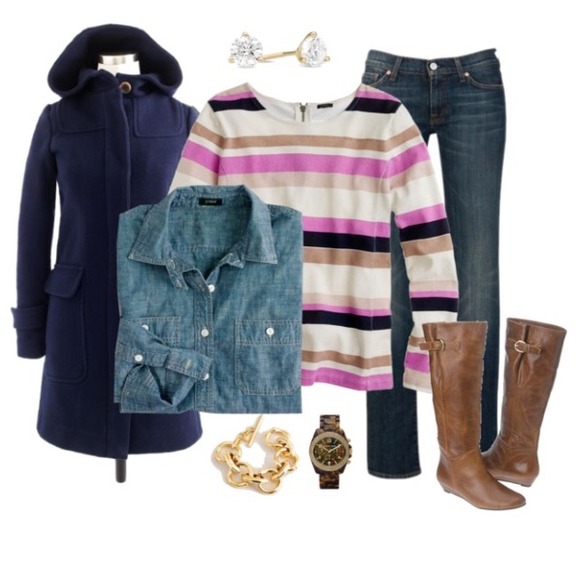 🚫Sold🚫J.Crew Colorblock top fuchsia sz XXS NWT - Picture 3 of 4